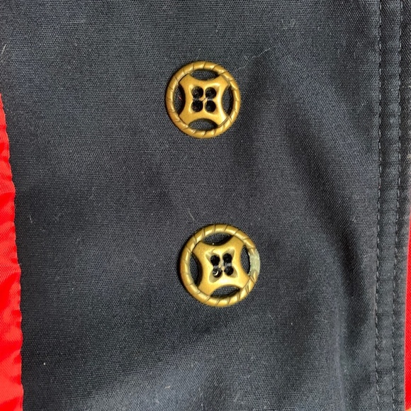 Misty Harbor Any Weather Rain Coat Womens 10 Red Fabric Lined Slicker Pockets M - Picture 11 of 14